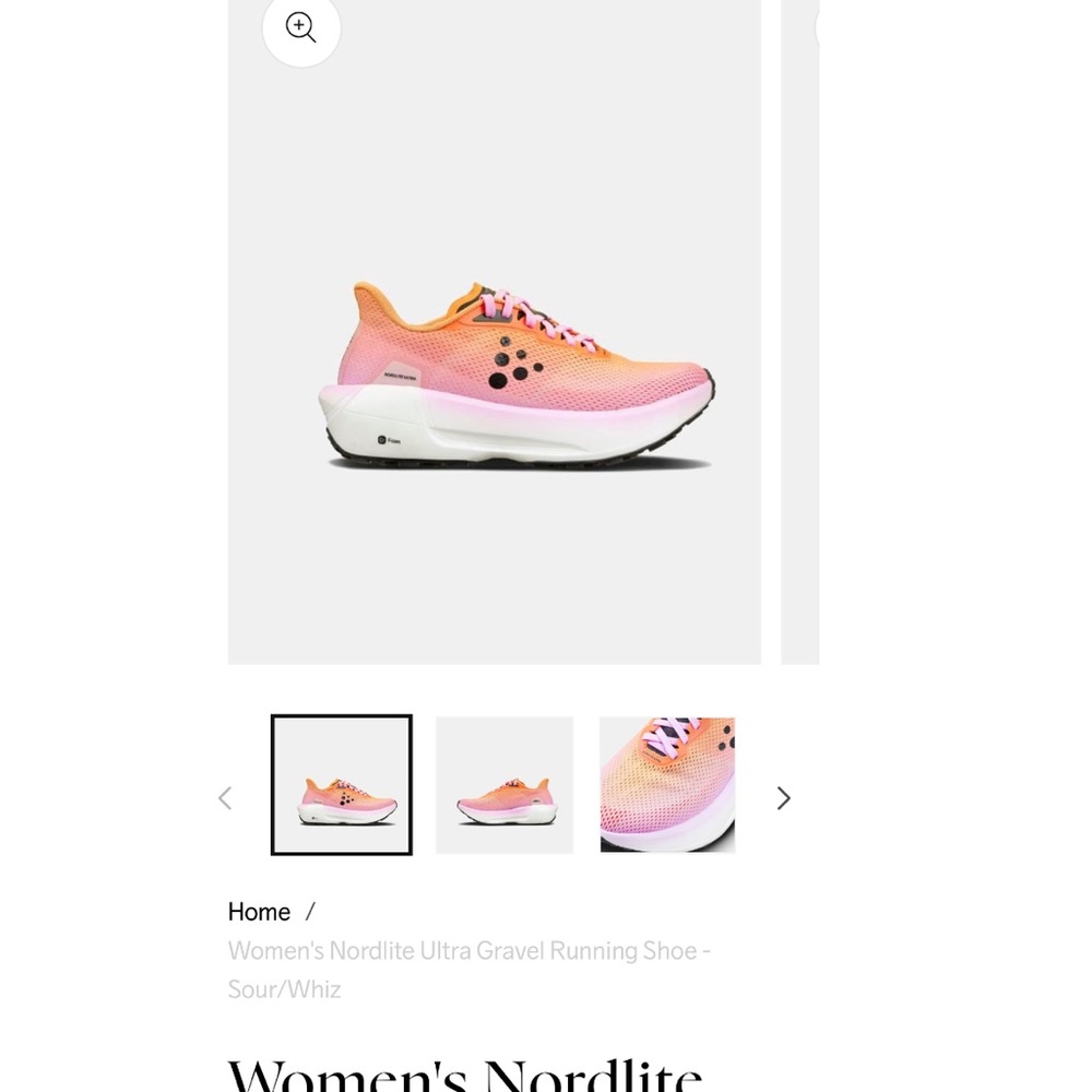 Craft Women's Nordlite Ultra Gravel Running Shoe - Pink/Orange